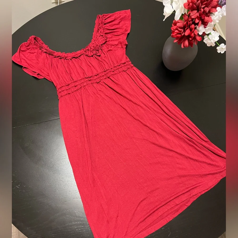 Red Mini Dress - Picture 1 of 4